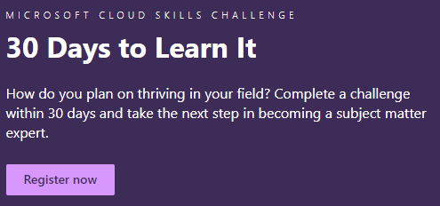 Microsoft 30 days learn