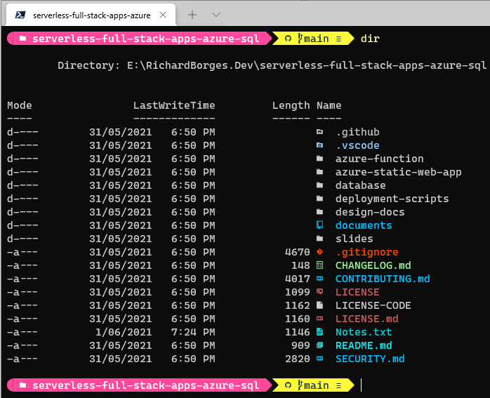 Powershell in Windows Terminal